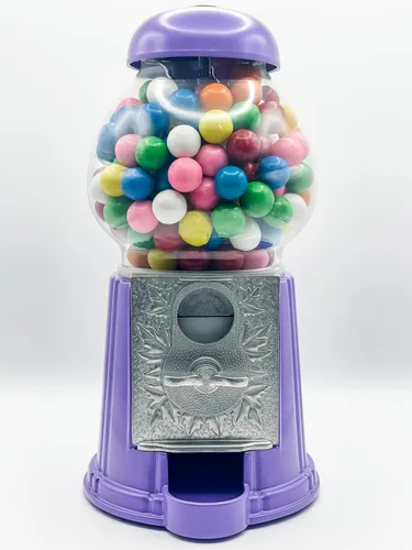 Miniatura 3 de Máquina clásica de chicle/dispensador de dulces, 9 pulgadas - negro
