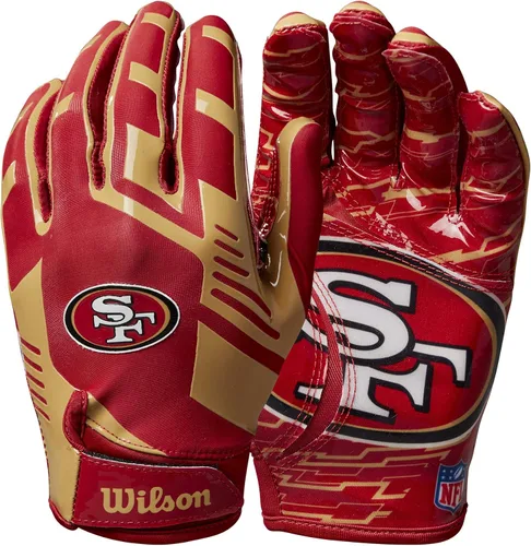 Miniatura 7 de Wilson NFL - Guantes de fútbol americano con ajuste elástico, tallas para jóvenes y adultos