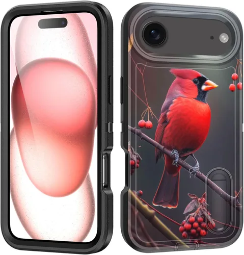 Miniatura 60 de Funda para iPhone Air con soporte integrado, a prueba de golpes, polvo y caídas, 3 capas, grado militar, funda protectora para iPhone Air de 6.5
