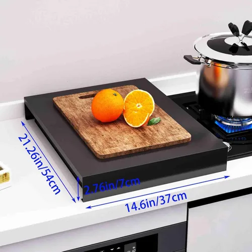 Miniatura 3 de HJJKKH Cubierta superior para estufa de gas, cubiertas para quemadores de estufa, tabla de fideos de acero inoxidable para estufa, fregadero