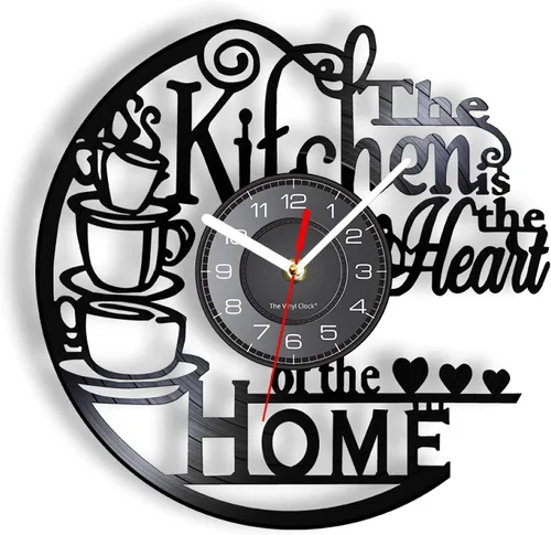 Reloj de pared decorativo de 12 pulgadas, diseño moderno, diseño moderno, diseño de la cocina, reloj de pared silencioso para decoración de