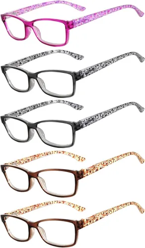 Miniatura 13 de OWL 5 pares de lentes de lectura de moda para mujer, bisagra de primavera