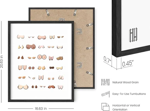 Miniatura 98 de HAUS AND HUES Funny Butts Collage - Póster artístico para decoración de baño, 12 x 16 pulgadas, sin marco