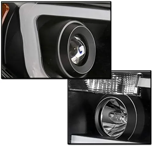 Miniatura 3 de Faros delanteros LED negros compatibles con Toyota Tundra 2007-2013 / Sequoia 2008-2017