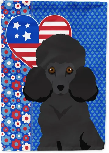 Miniatura 156 de Caroline's Treasures WDK5119GF - Bandera de jardín americana de Airedale Terrier de Estados Unidos, color negro y tostado, bandera decorativa