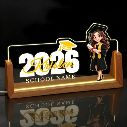 Miniatura 12 de Placa de nombre personalizada con luz para escritorio, placa de nombre personalizada para escritorio con logotipo, regalo de apreciación