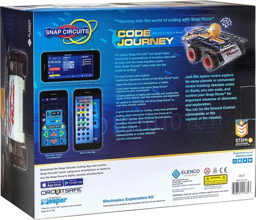 Miniatura 5 de Snap Circuits Explore Coding, juguete de construcción STEM para edades de 8 a 108 años, exclusivo de Amazon