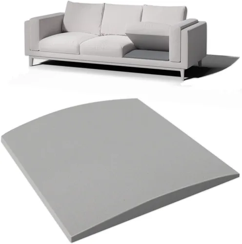 Soporte de cojín de sofá para asiento caído, 20 x 20 pulgadas, tablero de soporte de cojín de espuma curvada de alta densidad, soporte de sofá para