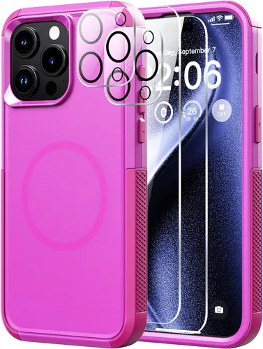 Miniatura 19 de Diverbox Funda para iPhone 13 [compatible con MagSafe] [con protector de pantalla] [a prueba de golpes] [a prueba de caídas] Funda de protección