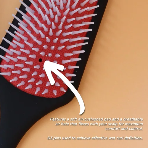 Miniatura 7 de Denman Cepillo de Paleta para Desenredar y Peinar – Desenredador y Estilizador para Cabello Húmedo o Seco para Cabello Rizado, Crespo, Liso, Grueso