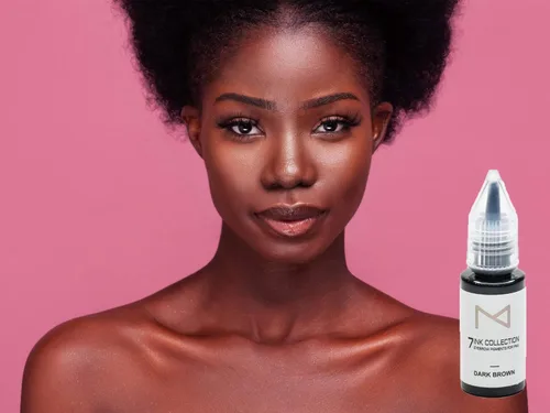 Miniatura 9 de M - Tinta de pigmento líquido de siete colores 7Ink para cejas - Kit de suministros de maquillaje permanente para microblading - Uso en máquina