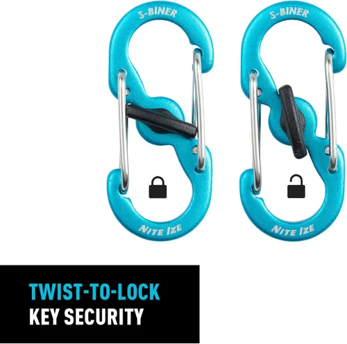 Miniatura 24 de Nite Ize Bigfoot Locker KeyRack - Soporte de acero inoxidable para coche, casa y otras llaves - Mosquetón con S-Biners - Capacidad para 15 llaves a