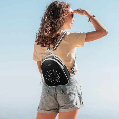 Miniatura 32 de T1953 Mochila para mujer, de piel sintética, para regalo para niñas y mujeres