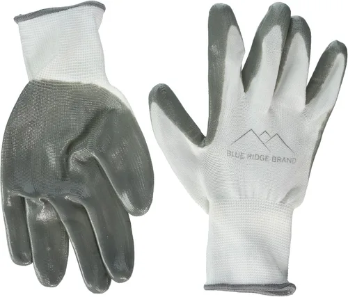 Miniatura 2 de Blue Ridge Brand™ Guantes de trabajo - Guantes de nitrilo - Guantes de agarre de goma - Guantes de trabajo para hombre - Guantes de seguridad
