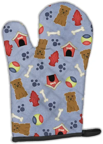 Miniatura 91 de Caroline's Treasures BB2732OVMT Dog House Collection Border Collie - Guante de horno grueso resistente al calor para sartenes calientes y horno