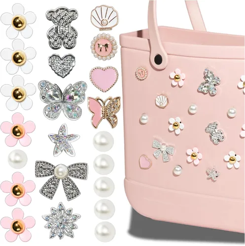 Miniatura 26 de Mon Caramel Resina Bolsa de Playa Accesorios Encantos,Resina Playa Totes Accesorios Insertos,Daisy Flower Bag Charms