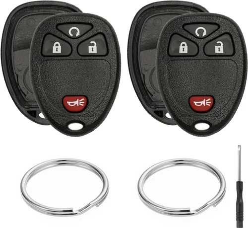 Paquete de 2 fundas para llavero para Chevy Silverado 1500 2500 3500 HD Avalanche Equinox Express Traverse GMC Yukon Sierra Acadia Savana Buick