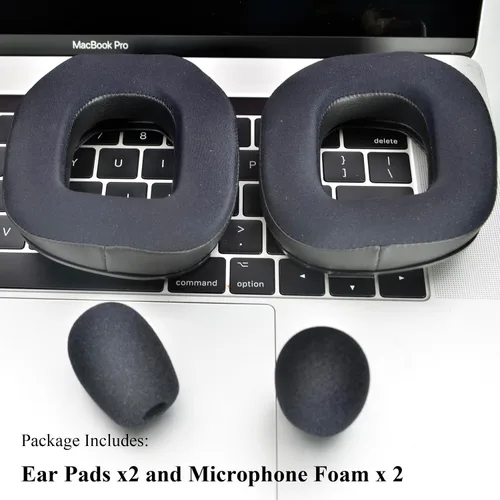 Miniatura 6 de Almohadillas para los oídos y espuma de micrófono A40 TR - Cojines de repuesto compatibles con auriculares Astro A40 TR, almohadillas