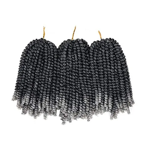 Miniatura 29 de Beyond Beauty Cabello de Ganchillo Spring Twist 90 hebras 8 pulgadas Spring Twists Esponjosas Trenzado, Trenzas de Ganchillo Spring Twist Bomb Twist