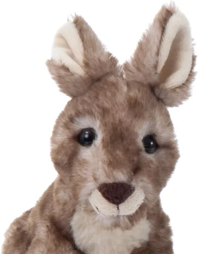 Miniatura 4 de The Petting Zoo Animal de peluche de canguro, regalos para niños, animales salvajes del zoológico Onez, juguete de peluche canguro de 9 pulgadas