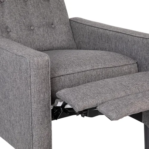 Miniatura 9 de Flash Furniture Erza LeatherSoft - Silla reclinable con botones copetudos, moderna de mediados de siglo para uso residencial y comercial
