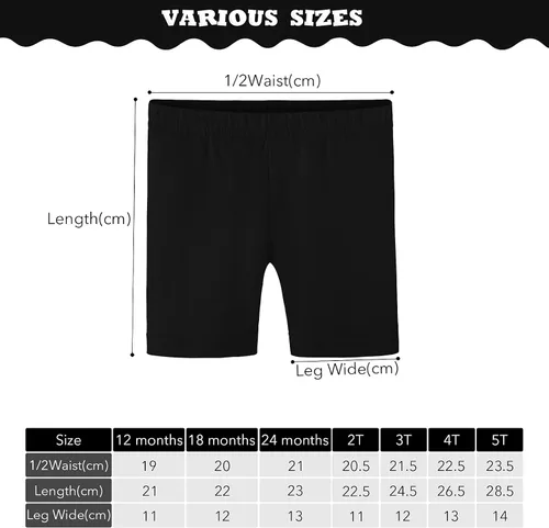 Miniatura 2 de Ruisita Paquete de 6 medias cortas de algodón para niña, pantalones cortos de baile gruesos, pantalones cortos de ciclismo de alta calidad