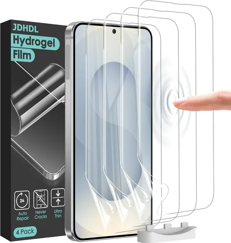 Miniatura 7 de [Paquete de 3+3 protectores de pantalla de película de hidrogel para iPhone 15 Pro Max (no vidrio) con protector de lente de cámara de vidrio