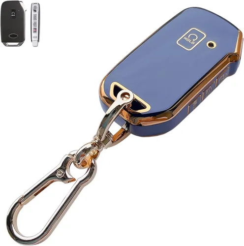 Miniatura 9 de Compatible con funda para llavero Chevy con llavero – Funda de TPU suave negra para Chevy Equinox Impala Malibu Camaro Cruze Sonic Terrain 5 botones