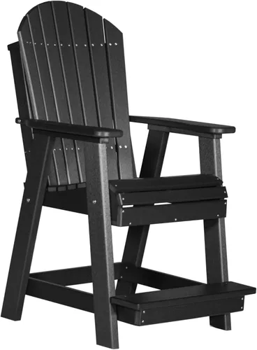 Miniatura 16 de LuxCraft Silla Balcón - Altura del mostrador - Aruba sobre Negro