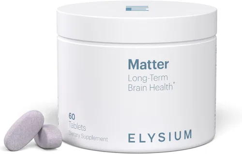 ELYSIUM Matter - 30 porciones - Suplemento cerebral para memoria y concentración Suplemento Omega 3 + DHA - Vitaminas para apoyar la salud cerebral