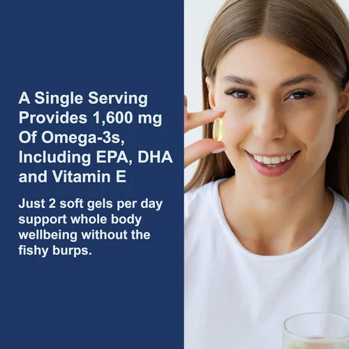 Miniatura 5 de Carlson - Gemas Elite Omega-3, 1600 mg de ácidos grasos omega-3 incluyendo EPA y DHA, suplemento de aceite de pescado noruego, capturado