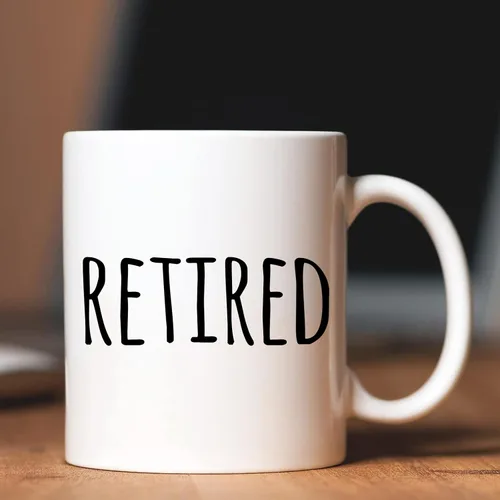 Miniatura 5 de Shqiueos Divertidos regalos de jubilación para mujeres y hombres, taza de feliz jubilado de 11 onzas, el mejor regalo de jubilación para mujeres