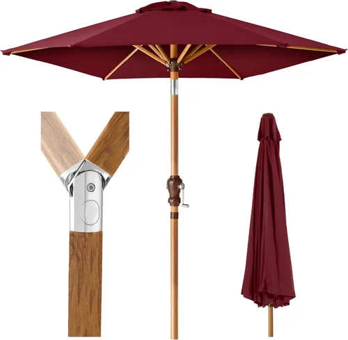 Miniatura 43 de Best Choice Products Sombrilla de patio al aire libre de 10 pies, sombrilla de mesa para exteriores, sombrilla de patio, sombrilla de mercado con 8