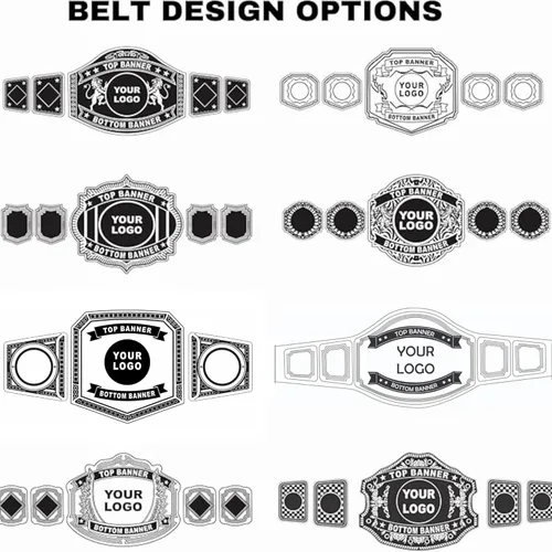 Miniatura 2 de HANDSY Cinturón de campeonato personalizable para todos los deportes, cinturón de campeonato de lucha libre personalizado
