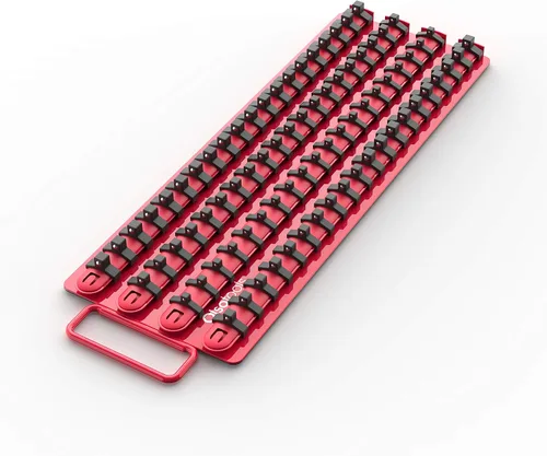 Miniatura 9 de Olsa Tools Bandeja Organizadora de Dados Portátil Rieles Negros con Clips Verdes Capacidad para 80 Dados Soporte de Dados de Calidad