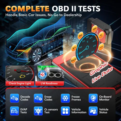 Miniatura 6 de Autel MD909 PRO MaxiDiag OBD2 escáner, 2026 MD909PRO BT Lite de MaxiCOM MK808S MX808S MK900, CAN FD, herramienta de diagnóstico para todos