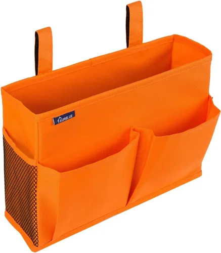 Miniatura 53 de Surblue Caddy Organizador colgante, Bolsa de almacenamiento para cabecera para literas y camas de hospital, Azul Turquesa, L R-Teal