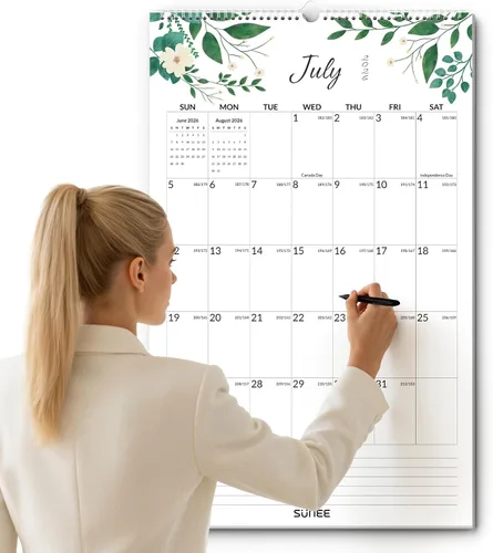 Miniatura 21 de SUNEE Calendario de pared grande 2026-2027, 22.75 x 15.5 pulgadas, calendario de julio de 21 meses (finaliza marzo de 2028), vertical extragrande