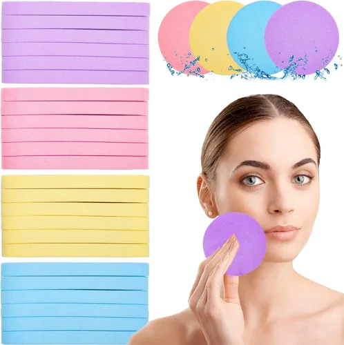 Miniatura 8 de PVA - Esponjas faciales comprimidas faciales para mujeres, esponja de maquillaje profesional Coldairsoap PVA, almohadillas de remoción femenina