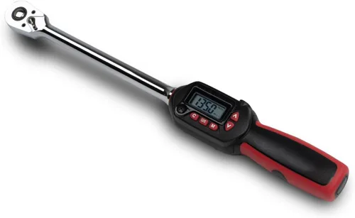 Miniatura 9 de Llave dinamométrica digital de 1/2 pulgada Tapha Tools, rango de torque 7.4-147.5 ft-lb (10-200 N-m), precisión ±2%, notificación LED y timbre