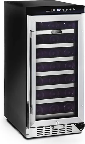 Whynter BWR-33SD - Refrigerador de vino integrado con 33 botellas, multicolor Varios colores