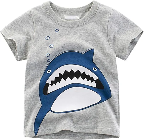 Miniatura 2 de Paquete de 4 camisetas de algodón de manga corta con cuello redondo para niños de 2 a 7 años