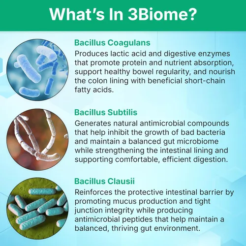 Miniatura 5 de 3Biome - Suplemento probiótico natural - Sin GMO, vegano, sin gluten