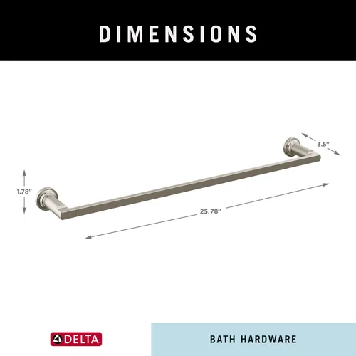 Miniatura 5 de Delta Toallero Toallero de acero inoxidable de 24 pulgadas para baño, cocina Accesorios Tetra