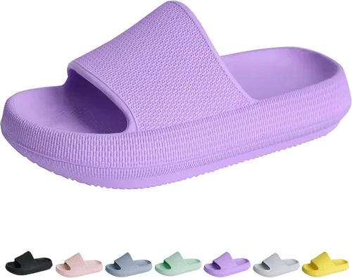 Youecci Sandalias de nube para niños, sandalias de ducha, sandalias de baño, piscina, cómodas pantuflas de suela gruesa, zapatos de playa
