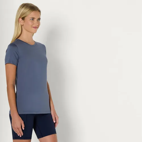 Miniatura 126 de Amazon Essentials Camiseta de manga corta con cuello redondo para mujer, de secado rápido, para entrenamiento, gimnasio, paquete múltiple