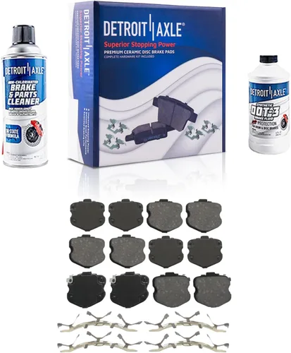 Miniatura 124 de Detroit Axle - Kit de freno delantero para Dodge Ram 1500 Durango Dakota Chrysler Aspen Dakota Driver Side Disco Freno Pinza de freno de cerámica