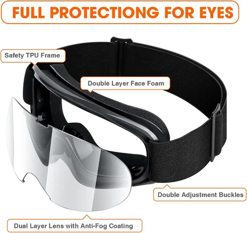 Miniatura 5 de MAMBAOUT Gafas de motocross para niños, gafas de carreras de motocicleta y todoterreno para niños y niñas
