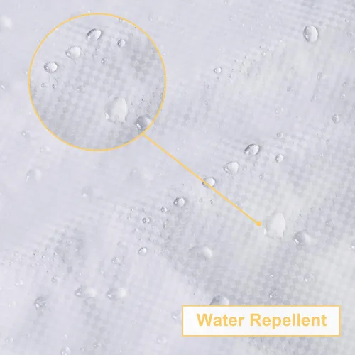 Miniatura 5 de NTBAY - Cortina de ducha transparente de etilvinilacetato, repelente al agua, para cabina de ducha de baño, tejido gofre a cuadros, 72 x 72 pulgadas