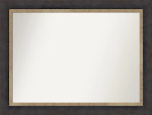 Miniatura 299 de Amanti Art Espejo personalizado, espejo de baño negro Astor, espejo de pared o espejo de tocador de baño sobre el fregadero (25 x 25 pulgadas)